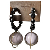 Marni pink metal earrings