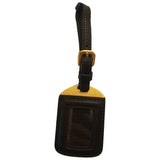 Prada black leather bag charms