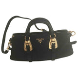 Prada black cloth handbag