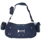 Dior columbus black leather handbag