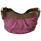 Coach purple leather handbag