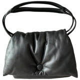 Celine pillow bag black leather handbag