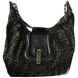 Fendi brown cloth handbag