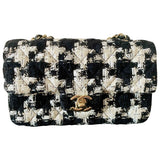 Chanel timeless/classique multicolour tweed handbag