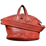 Givenchy nightingale orange leather handbag