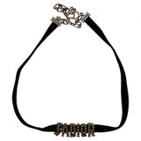 Dior black crystal necklaces