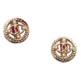 Chanel cc  metal earrings