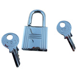 Hermès cadenas silver steel bag charms