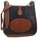 Hermès evelyne black leather handbag