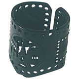 Jean Paul Gaultier black plastic bracelets