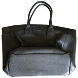 Furla black leather handbag