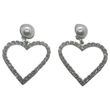 Alessandra Rich silver crystal earrings