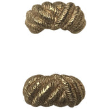 Dior gold metal earrings