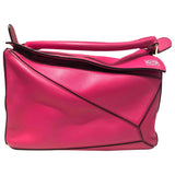 Loewe puzzle  pink leather handbag