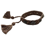 Dior j'adior brown cloth bracelets