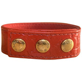 Louis Vuitton red patent leather bracelets