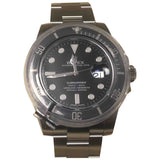 Rolex submariner black steel watch