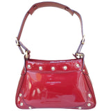 Balenciaga red patent leather handbag