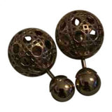 Dior tribal gold yellow gold earrings