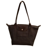 Longchamp pliage  brown synthetic handbag