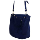 Sandro blue suede handbag