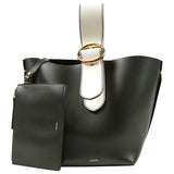 Joseph green leather handbag