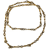 Dior gold metal long necklaces