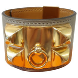 Hermès collier de chien  ecru leather bracelets