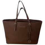 Michael Kors jet set brown leather handbag
