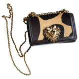 Dolce & Gabbana devotion multicolour pony-style calfskin handbag