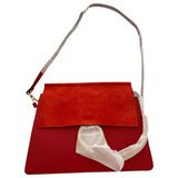 Chloé faye red leather handbag