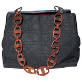 Dior black cloth handbag