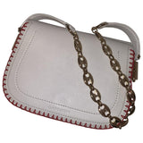 Carven white leather handbag