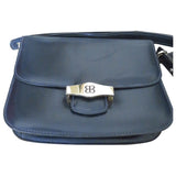 Balenciaga navy leather handbag