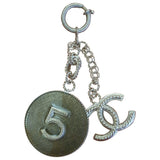 Chanel cc gold steel bag charms