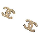 Chanel cc gold pearls earrings