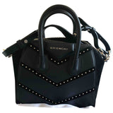 Givenchy antigona black leather handbag