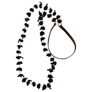 Marni brown leather necklaces