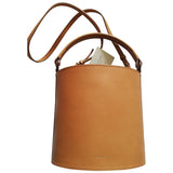 Sézane camel leather handbag
