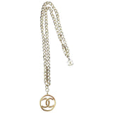 Chanel cc gold metal necklaces