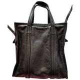 Balenciaga bazar bag black leather handbag