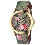 Gucci g-timeless multicolour gold plated watch