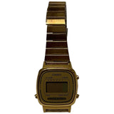 Casio gold steel watch