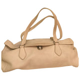 Prada ecru leather handbag