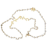 Chanel chanel gold pearls necklaces