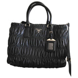 Prada black leather handbag