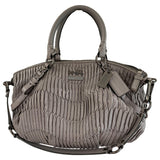 Coach madison grey leather handbag