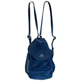 Manu Atelier blue suede backpacks