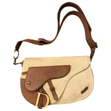Dior saddle  cloth handbag