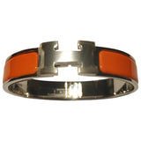 Hermès clic h orange metal bracelets